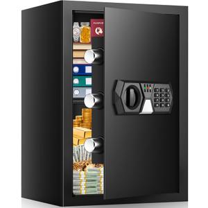 3.4 Cuft Fire Proof Safe for Home Documents, Safe Box Fireproof Waterproof, Digital Security Fire And Water Proof Safes Box With Combination Keypad, Mute Mode, Anti-Theft Alert Jewelry For Money Cash