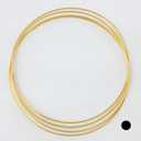 20 Gauge 3 Inches 99.99% Pure 24K Solid Yellow Gold Wire Round 1/4 Hard by CRAFT WIRE