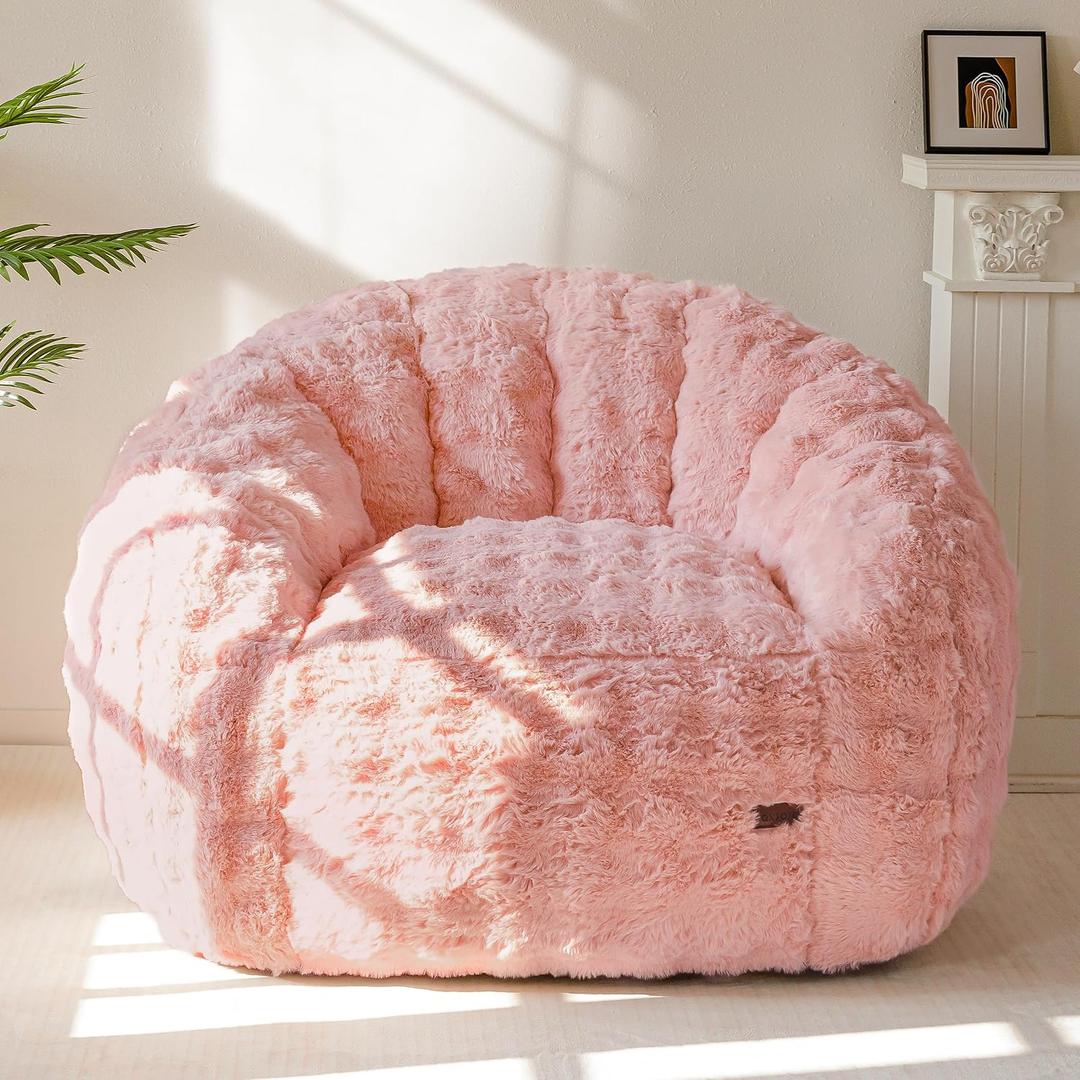 MAXYOYO Giant Bean Bag Chair for Adults, Oversized Shell Shape Bean Bag, Large
