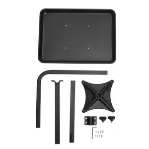 Styling Chair Tray for Salon, Hairdressing Tool Storage Attachment, Easy to Install ABS & Stainless Steel Tray for Hair Coloring and Cutting