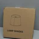 Lampshades Set of 2, 11.6" Top x 12.6" Bottom x 10" High, Drum Lamp shadesMedium Lamp shade, Beige Lampshade Natural Linen Hand Crafted, see installation video here