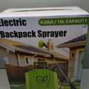 Battery Powered Backpack Sprayer 4 Gallon, Electric Garden Sprayer in Lawn