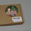 LAWOHO Christmas Tree Topper Star, Exquisite Christmas Decor, Mini Shiny Iridescent 6 Inch Christmas Tree Decoration with 6H Timer, 10 Warm Lights for Xmas Tree, Holiday & Party, Indoor Home