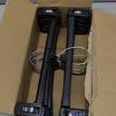 HOUSE DAY Pants & Skirt Hangers - 10 Pack Pants Hangers with Non-Slip Big Clips - Closet Hanger for Shorts, Shirts, Jeans, Slacks, Clothes, Clothing - Durable, Slim & Space Saving, Black - 12 Inch