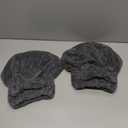 SUNLAND Large Microfiber Hair Drying Caps with Bow knot Fast Drying Shower Cap Soft and Absorbent hairWrap Hair Turban Bath Caps for Curly Thick and wet Hair 11 X 13.4 inch (Pack of 2, Dark Grey)