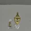 Nuk3y Door Knocker & Viewer, 9/16 in. Bore, 220-Degree View Angle (5-1/2" Height, Polished Brass)