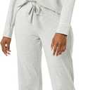Amazon Essentials Women's Long Sleeve Cotton Modal Pajama Set, Loungewear with Full-Length Bottom