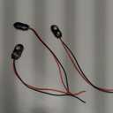 9V Battery Clip Connector Used in Student Experiment or Other Equipment with 9V Battery (I-Type, Soft Shell) - 3 PCS