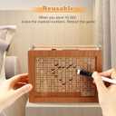 2 x Cash Vault Wooden Savings Box,$10000 Wooden Cash Saver Money Box, Cash Saver Box, Coin Counter Piggy Bank, Money Box with Counter, Wooden Money Box with Money Target and Numbers