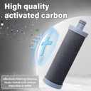 Carbon Shower filter cartridge 2PCS Compatible with Shower Filter System,Reduces chlorine, heavy metals, and other impurities to help alleviate dry skin and dry hair