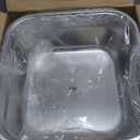 yeesport 2 Pcs Washing Up Bowls, Multi-Purpose Stainless Steel Dish Tubs for Sink, Large Square Containers for Kitchen, Vegetable Washing Basins, Sturdy Dishpans for Home