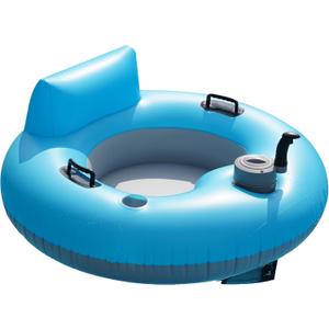 Inflatable River Tube Float - River Run for Adult Heavy Duty Motorized Tubes Floating with Backrest for Party Summer Water Beach, 14.7 inches x 18.1"