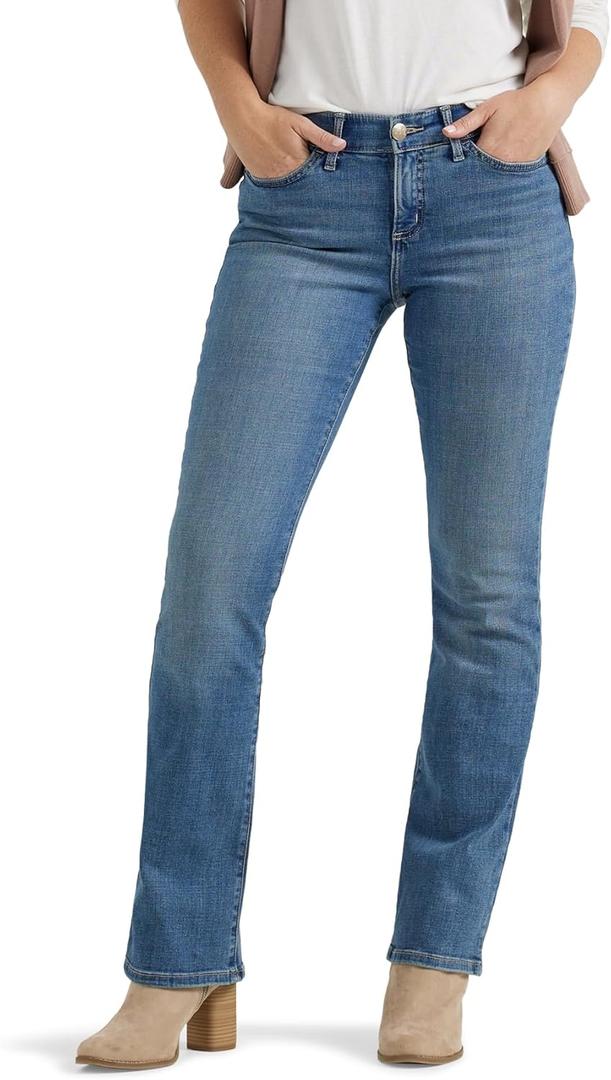 Lee Women's Ultra Lux Comfort with Flex Motion Bootcut Jean 8, Majestic