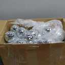 Funtery 100 Pcs Mirror Disco Balls Bulk Assorted Silver Hanging Disco Ball Decor for Home Wedding Birthday Dance Music 70 S Theme Party Christmas Tree Ornaments(0.8'',1.6'',2.4'',3.2'',4'',8'')