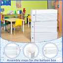 2 x Denylo pro 3 Pcs Back to School Balloon Box Decoration Sets Composition Balloon Box for Back to School Decor Kindergarten Teacher Props Pencils Photo Prop Supplies