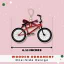 BMX Ornament - BMX Christmas Ornaments - Biking Gifts for Bicycle Rider Lovers, Cyclists, Bicyclists - Bike Cycling Gifts for Men, Women - Wood Bicycle Ornament 2025