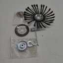 Cokacot 10 Inch Steel Wire Trimmer Head, Unbreakable Wired Trimmer Blade Yard Patio Wire Weed Eater Head Trimmer Head Replacement with 1 Pack of Adapters kit for Weed Wacker