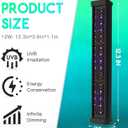 Dimmable LED Reptile UVB Lamp, 8000 Hours UVB Duration for Much Longer Lifespan, Adjustable 4/8/12-Hour Cycles, Suitable for Lizard and Chameleon, 12W, L Size