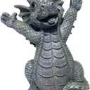 Ornaments Resin Dragon Statues Sculpture Lovely Resin Garden Dragon Reading Book Decor for Sitting Room Patio Yard Suitable for Indoor Outdoor Use