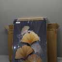 Gold Framed Large Wall Art for Living Room, Black and Gold Leaf Paintings Wall Decor, 3 Piece Modern Wall Art for Bedroom, Botanical Wall Pictures for Living Room, 16x24 Inch (24" H x 48" W (Framed), Leaf Painting)