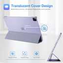ProCase Cover for iPad Pro 11 Inch Case 2022/2021/2020/2018, Slim Stand Hard Back Shell Smart Cover for iPad Pro 11 Inch 4th Gen 2022 / 3rd Gen 2021/ 2nd Gen 2020 / 1st Gen 2018-Lightpurple
