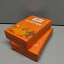 2 x Artscope Fall Decorative Throw Pillow Covers 18x18 Inch Set of 4 Fall Gifts for Home Decor, Buffalo Plaid Autumn Pumpkin Maple Leaves Harvest Decoration Pillow Cases for Home Sofa Couch Decor-Orange A