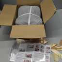 5 Pack Decorative Small Storage Baskets for Shelves, Cotton Rope Woven Basket for Organizing Bathroom, Nursery, Closet, Cabinet, Toys & Socks, Gift Baskets Empty, 11.8"x7.9"x4.7", Gray/White