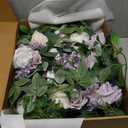 Ling's moment Wedding Arch Flowers - 6.5FT Floral Garland for Ceremony Arbor Backdrop Decoration - Artificial Rose Floral Swag for Sweetheart Table Birthday Party, Baby Shower, Purple (Prpl-lilac & Cream)