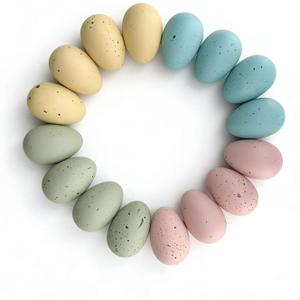 16 pcs Plastic Easter Eggs Decor,2.4in Easter Speckled Eggs for Bowl and Vase Filler Basket,Pastel Easter Decor DIY Easter Spring Home Party Favors and Table Decorations