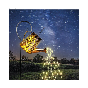 Solar Garden Watering Can Lights with Cascading Lights,Christmas Gifts Fairy Gardening Gifts for Mom,Christmas Solar Lights Outdoor,Solar Powered Fairy Light Outdoor,Decorative for Garden Decor