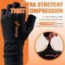 NEVVIS Compression Gloves Women Men, Arthritis Gloves for Women for Pain, Carpal Tunnel, Swelling Edema, Tendonitis, 1 Pair (Black, M)