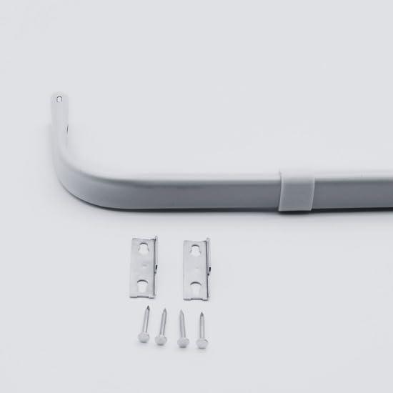 Yafa Home Fashion Heavy Duty Single Standard Adjustable Curtain Rod Hardware Included(White,48"-84")