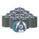 Sali 100 Pack Zirconia Flap Disc 40 Grit 4.5" x 7/8-Inch Sanding Disc Bevel Type #29 Premium and Industrial Grade Angle Grinder Grinding Wheel High Performance Edge Grinding