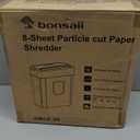 Bonsaii Paper Shredder, 8-Sheet Crosscut Shredder with 4.2 Gallon Bin Shred Credit Card/Mail/Staple/Clip for Home Office, P-4 Security Level (C261-C)