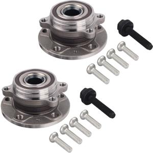 PAROD 513253 2PCS Front Wheel Bearing Hub Assembly Fit for Audi A3 Quattro Q3 TT 12-18 VW Beetle 09-17 CC 07-16 Eos 10-14 Golf 12-13 Golf R 10-14 GTI 05-18 Jetta Passat 08 R32 Rabbit Tiguan w/ABS