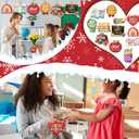 HOWAF 36pcs Teacher Christmas Ornament Gift Set, Thank You Teachers Gifts Wood Hanging Christmas Tree Ornament for Classroom Office Decor, Xmas Holiday Present for Teachers