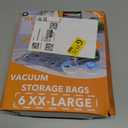 GONGSHI Vacuum Storage Bags, Space Saver Seal Bags For Clothing, Travel Luggage,Blankets, Comforters, Pillows, Clothes Storage.6 XX Large