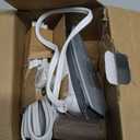 BEAUTURAL Mini Travel Steam Iron for Clothes with Dual Voltage, Temperature Control, Non-Stick Soleplate and Cord Storage, Ideal for Sewing, Quilting and Handcraft (White)