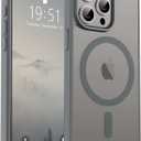 SUPFINE Magnetic for iPhone 15 Pro Max Case (Compatible with MagSafe) (Military Grade Drop Protection) Slim Translucent Matte Shockproof with Anti-Fingerprint Phone Case, Gray
