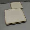 Famiware Dinnerware Sets for 4, Ocean Square 12-Piece Kitchen Plates and Bowls Sets, Microwave and Dishwasher Safe, Scratch Resistant, Vanilla White