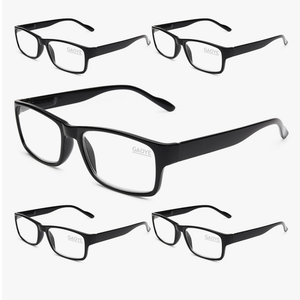 Gaoye Professional Reading Glasses for All Day - Computer Readers with Blue Light Protection - Value Pack 5 Pack