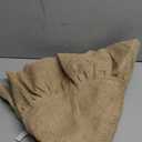 Tatuo 31 Inch Christmas Tree Skirt Decorations Linen Burlap Tree Skirt Round Xmas Cover for Christmas Party Mat Fall Indoor Clearance Outdoor Holiday Family Winter Home Decorations (Linen Color)