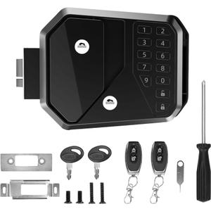 RV Door Lock, Keyless Entry with Password and Remote Control, Universal Fit for Travel Trailers and Campers, 2.75x3.75 Lock Hole