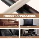 Shagoom Leather Repair Patch, 17X158 inch Strong Sticky Repair Patch Self Adhesive Waterproof, DIY Large Vinyl Patches for Couches, Furniture, Sofa, Car, Chair (DBrown, 17X158 inch)