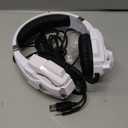 BENGOO Pro Gaming Headset for PS4 PS5 PC Xbox One Controller, Noise Cancelling Over Ear Headphones with Mic, LED Light, Bass Surround, Soft Memory Earmuffs for Laptop Mac - White