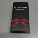 2 Pack 10 Inch Acacia Wooden Salt and Pepper Grinder Set, Manual Salt and Pepper Mills, Salt Grinder Refillable with Adjustable Coarseness, Ceramic/Stainless Steel Core Tableware Gifts