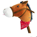 WALIKI Stick Horse Toy for Boys and Girls | Fun Cowboy & Cowgirl Pretend Play | Cool Toys for Kids Ages 3 4 5 6 | Birthday Gift for Active Toddlers (Brown)