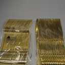 bUCLA 600 Pieces Gold Plastic Silverware - Plastic Gold Utensils - Heavyweight Disposable Cutlery - 200 Forks, 200 Spoons, 200 Knives for Party & Wedding