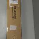 Ballucci Floating Shelves, 24" Wood Wall Shelf Set of 2, with Invisible Brackets for Bathroom, Living Room, Bedroom, Kitchen, Nursery, 6" Deep, Black