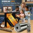 Fathers Day Dad Gifts from Daughter Son Wife Super Universal Socket Tools Gifts for Men, Grip Set with Power Drill Adapter Cool Stuff Gadgets Present Ideas Gifts for Dad Husband Him Grandpa Step Dad